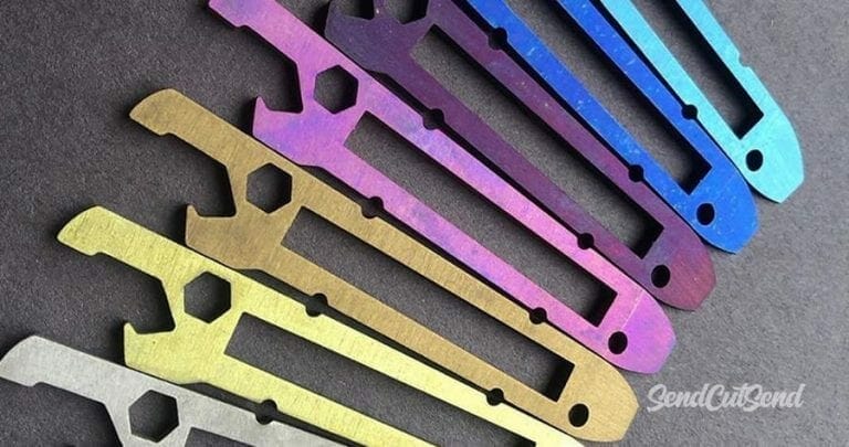 Colored aluminum foils that have a retro annodised look there is