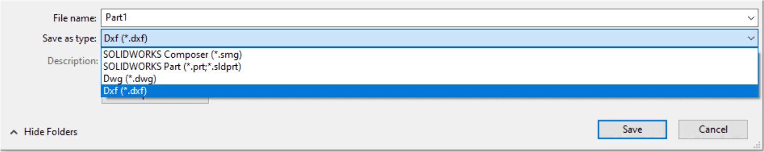 Exporting to DXF from SolidWorks - SendCutSend