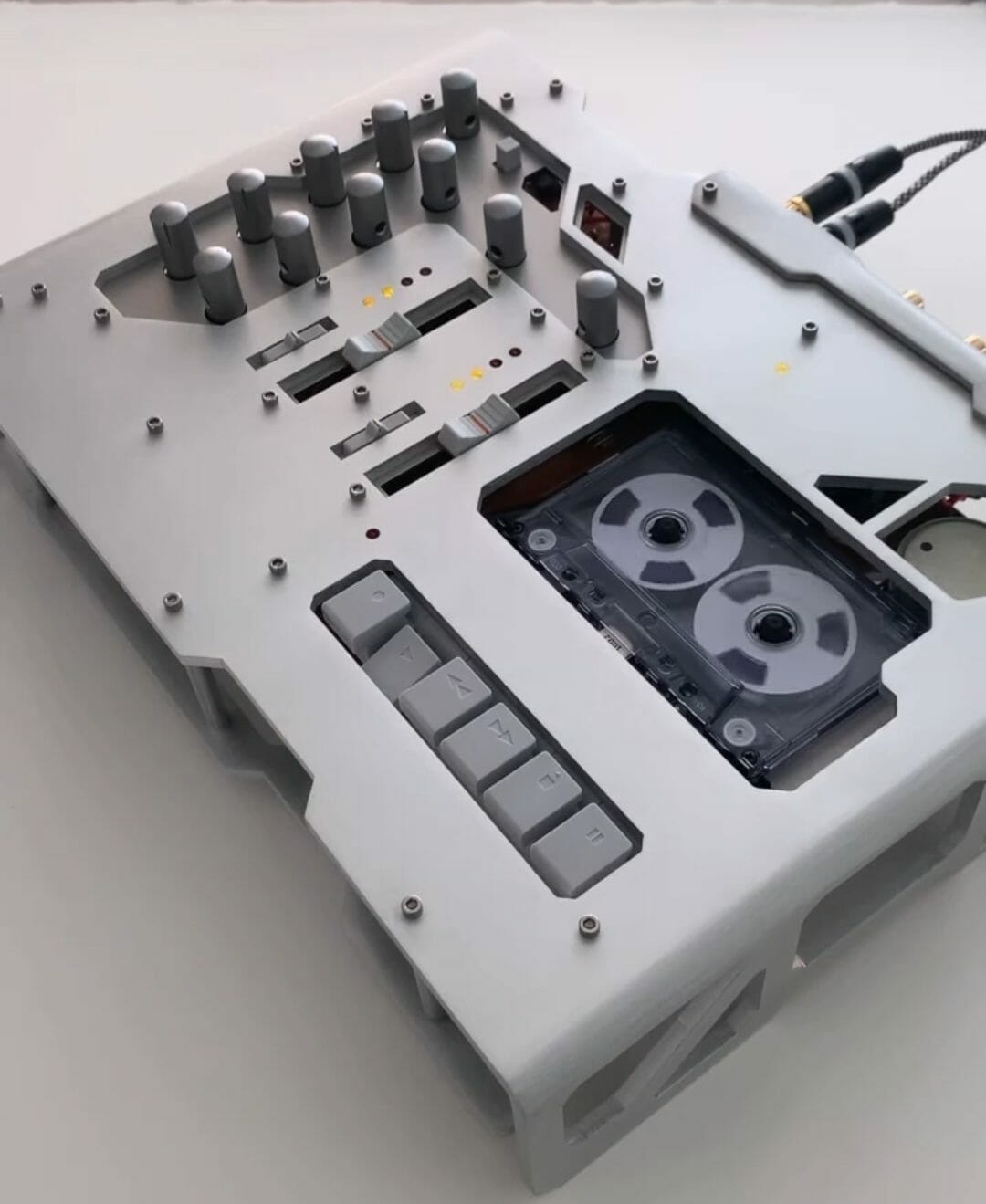 laser cut cassette player