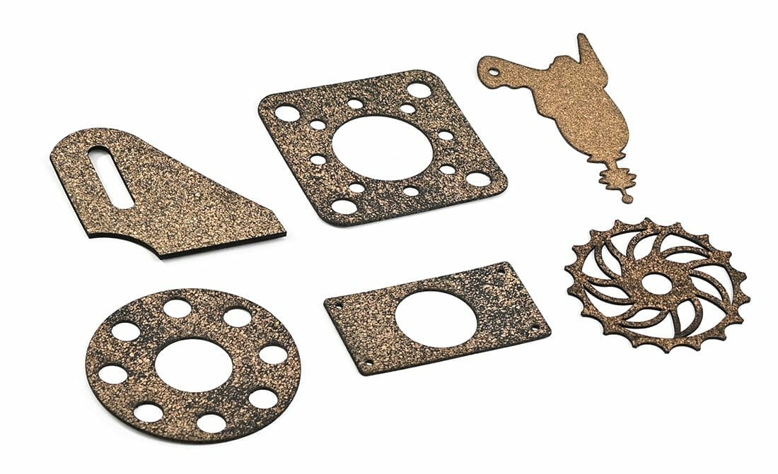 Cork Gasket Laser Cutting SendCutSend