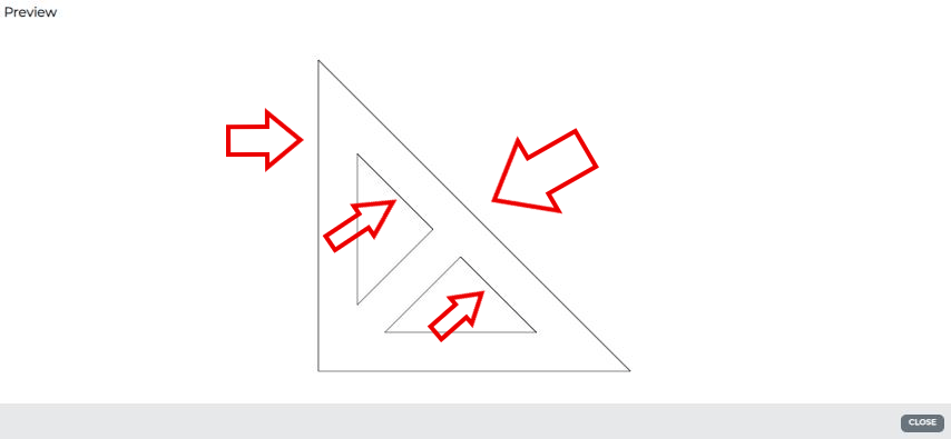 Screenshot form the SendCutSend preview that shows an emboldened line on the part where there are duplicate lines
