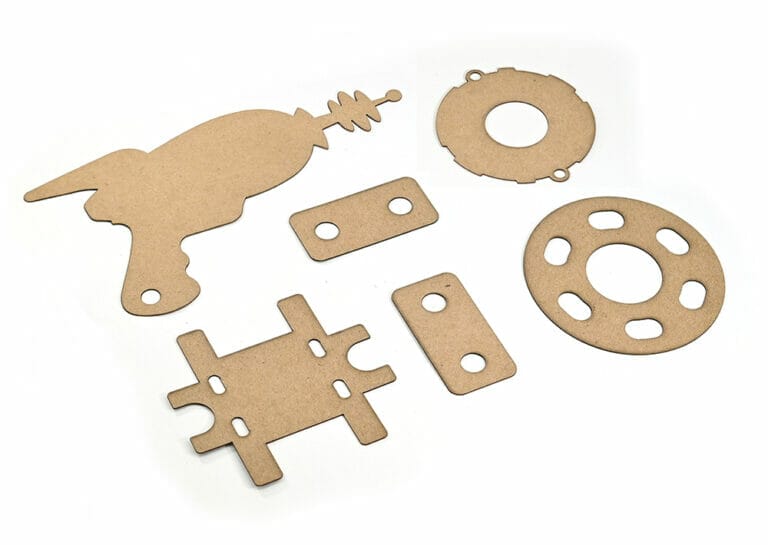 Custom laser cut chipboard from SendCutSend is perfect for prototyping