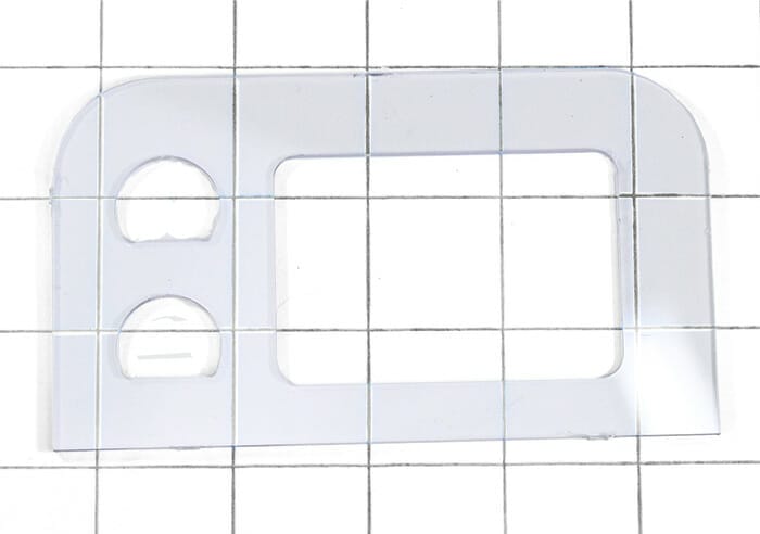 Custom CNC routed polycarbonate part from SendCutSend