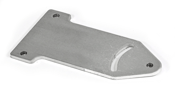 Custom laser cut 304 stainless part with tapped holes