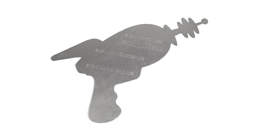 Single line etching example if file is set up correctly