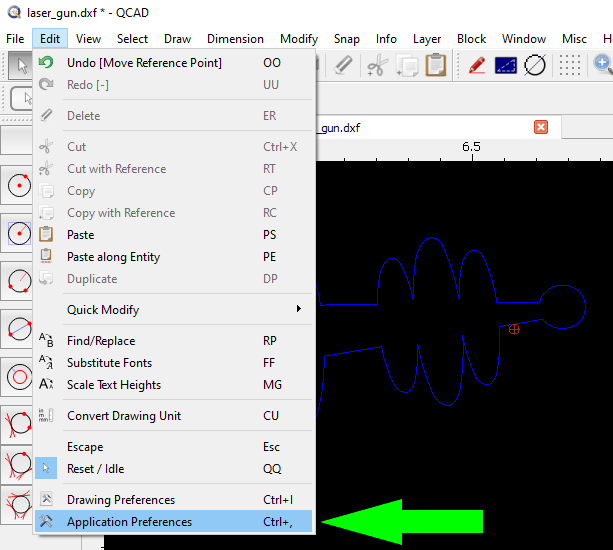 update your Auto Snap settings by pressing Ctrl +, or navigating to Edit > Application Preferences.