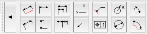 Dimension tool shortcuts