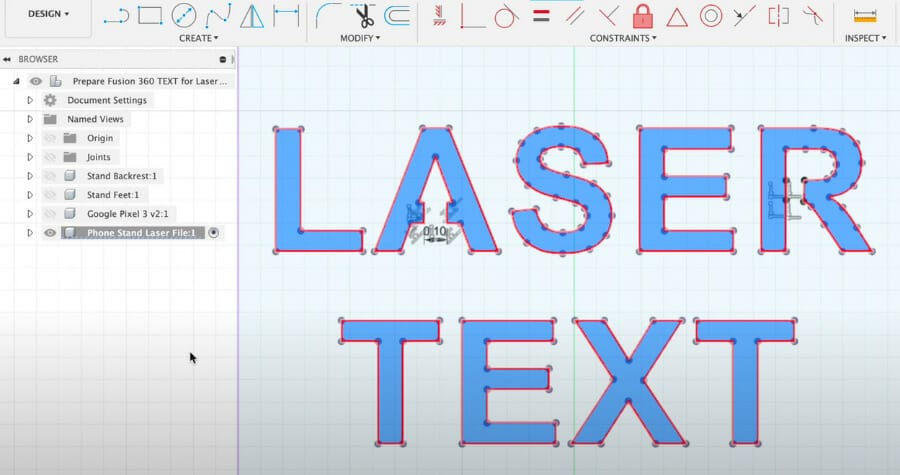 Preparing Laser Cut Text In Fusion 360   Fusion360text Featimage 