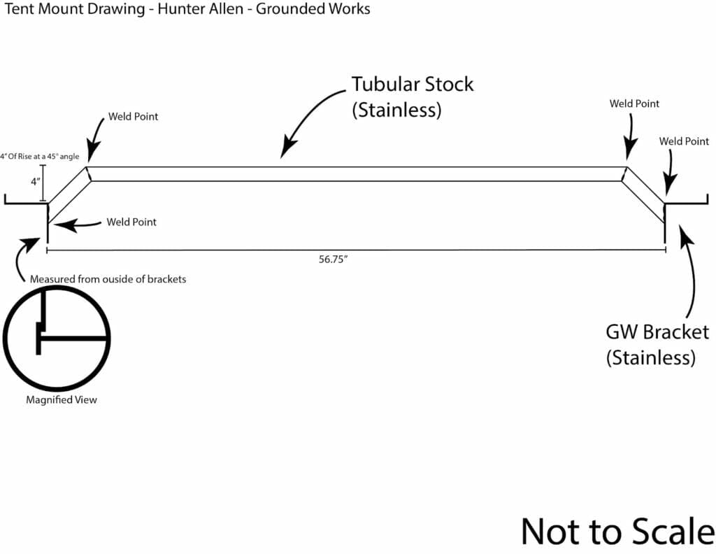 Example drawing for flat pattern for laser cutting