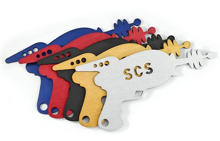 Anodizing colors from SendCutSend