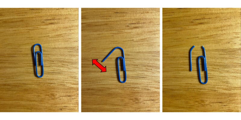 Paperclips that demonstrate material flexible strenght