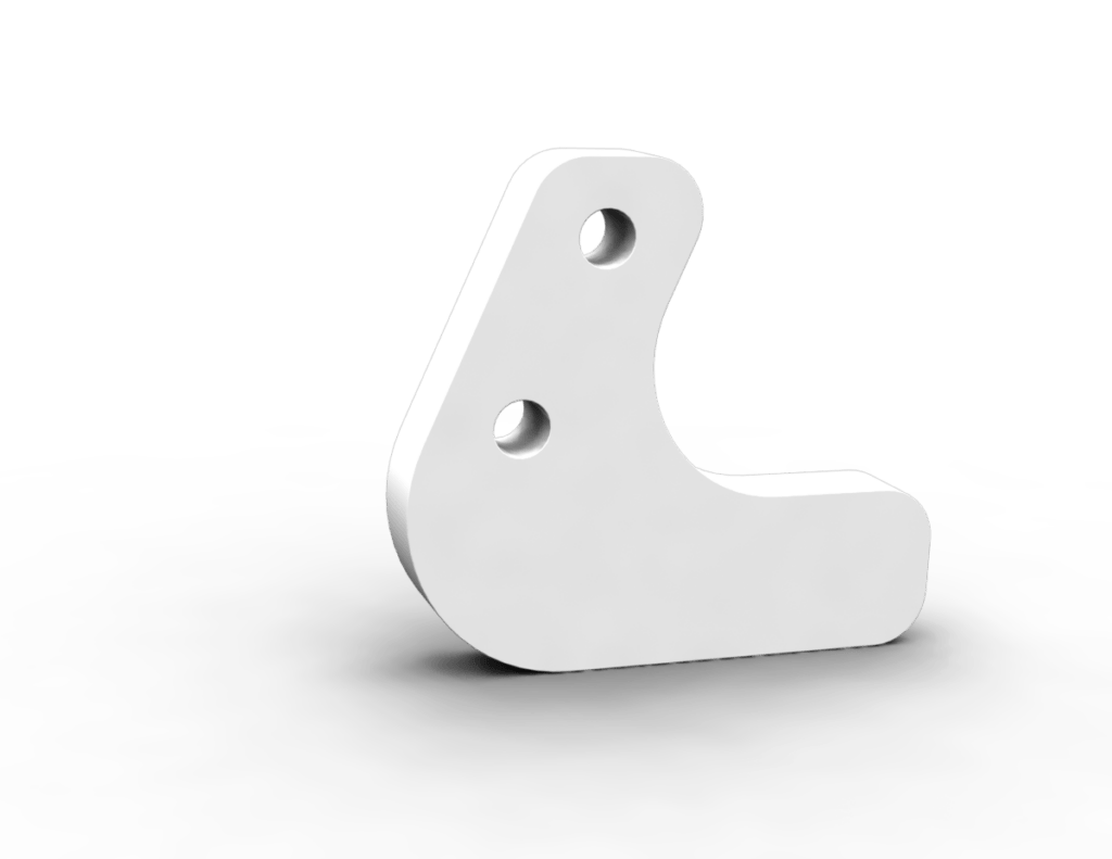 Fig. 2: Concept for rear sliding bracket rendered.