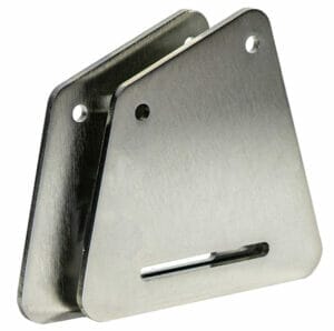 Nickel plated copper parts custom cut with a laser