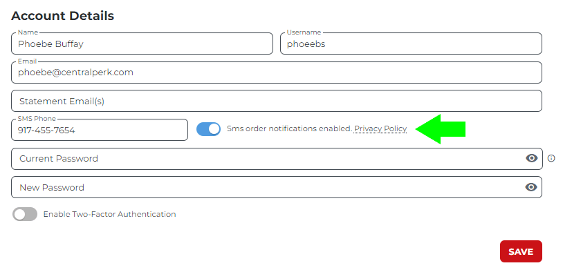 Switch on SMS notifications to track your package easily