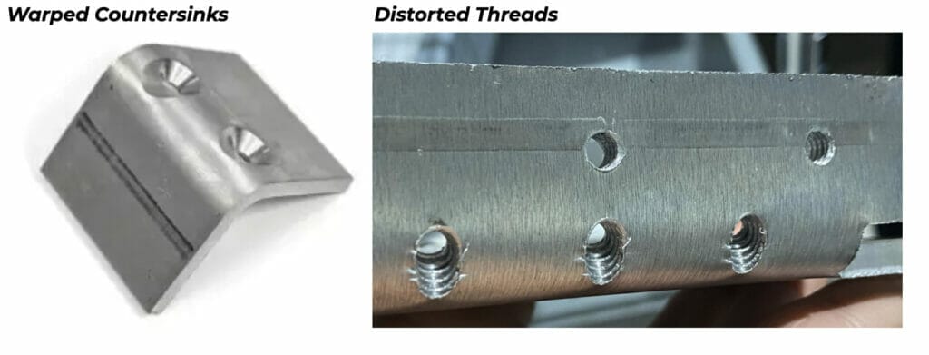 Warped and distorted threads