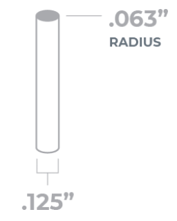 CNC router bit tooling size. We cannot offer alternate, custom bit sizes at this time.