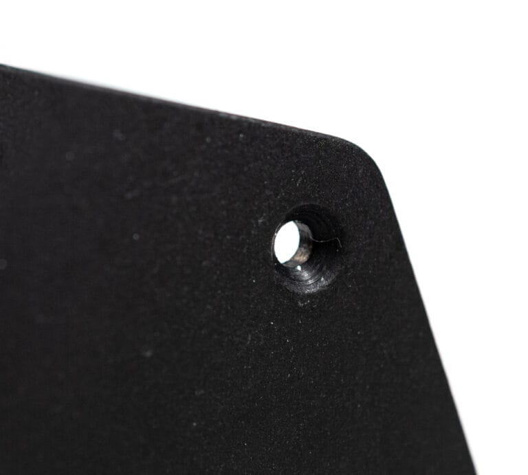 Tumble + Powder Coating + Countersinking