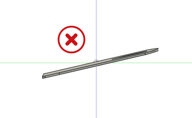 The body is not flat to any plane.