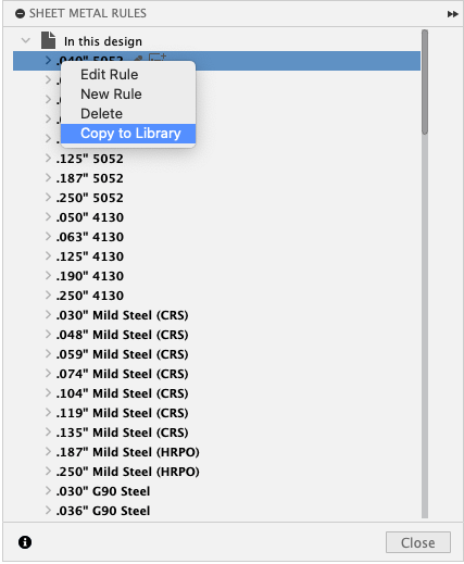Copy our Fusion gauge tables into your library.