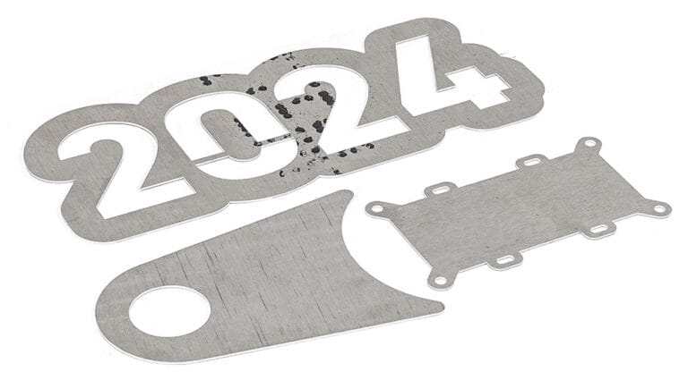 2024 Aluminum custom laser cut at SendCutSend