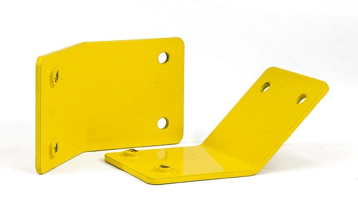 Gloss yellow powder coating finish