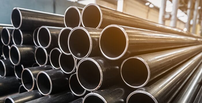 Round metal tubing in stock