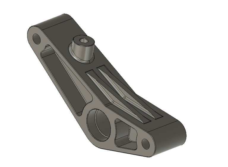 CNC Machined Features Example Model Shaded