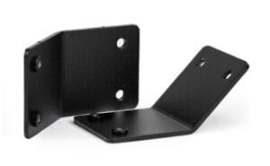 BK01 Semi Gloss textured Black powder coating sample from SendCutSend